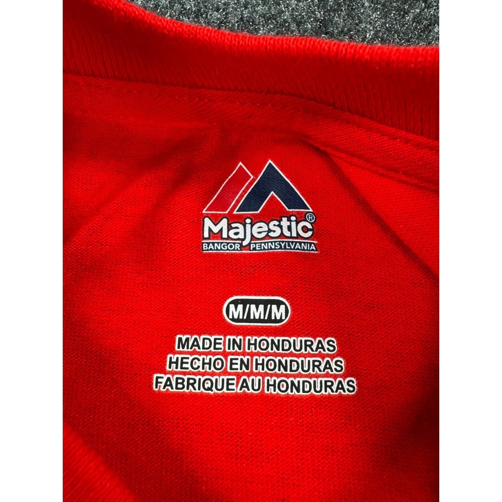 Majestic St Louis Cardinals Adam Wainwright #50 T Shirt Red MLB Baseball Medium - Picture 6 of 8